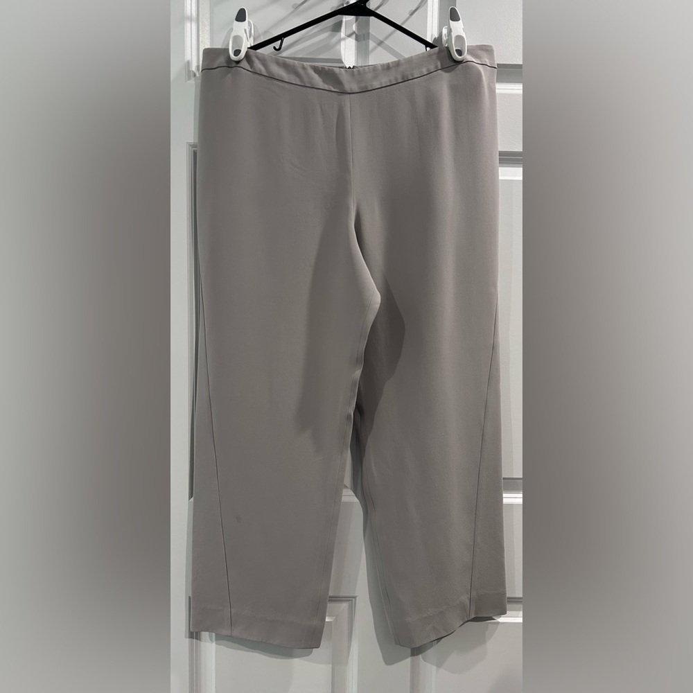 Giorgio‎ Armani Womens 100% Silk Dress Pants Size 50 38x28 Ankle Trousers Career